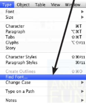 find font