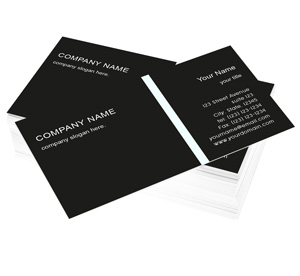 Business Card Design Basic Black 3