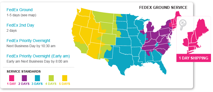 Shipping transit time map