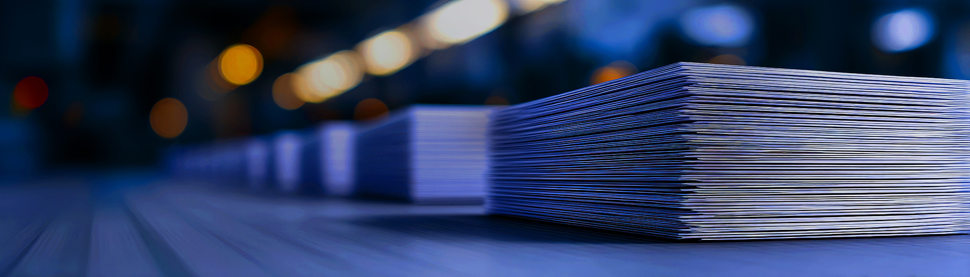 Printed materials prepared for mailing and fulfillment