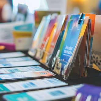 Custom printed rack cards